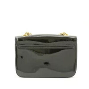 Celine Bag Shoulder Black C CA Chain Enamel